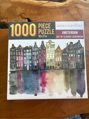 Americanflat Amsterdam 1000-Piece Puzzle - Multicolor